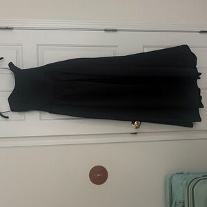 Anthropologie Strapless Black Dress